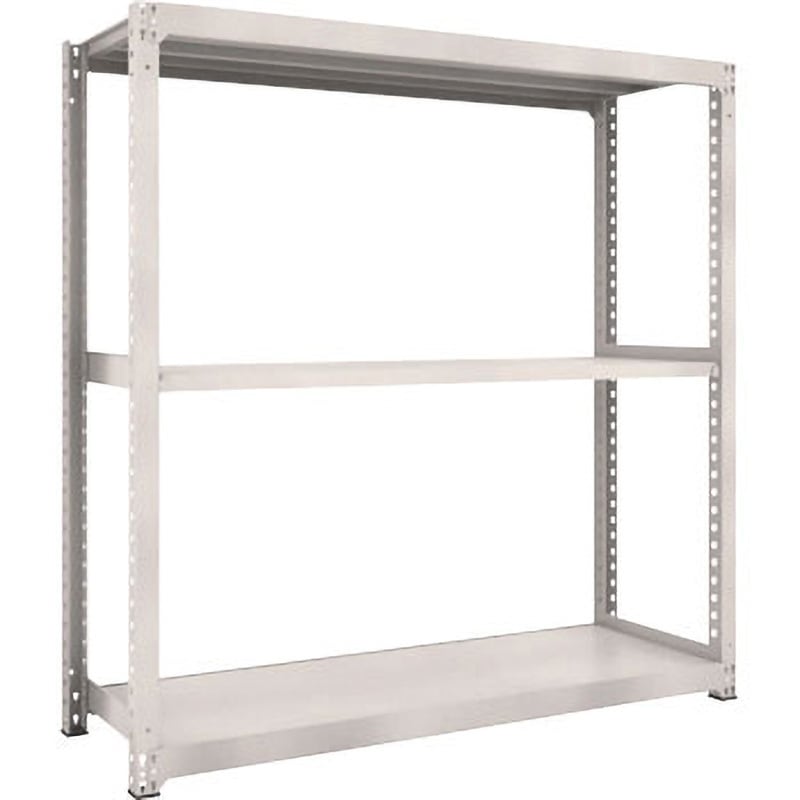 M5-6473 中量ボルトレス棚M5型 TRUSCO グレー色 単体タイプ スチール 間口1261mm奥行731mm高さ1811mm  M5-6473