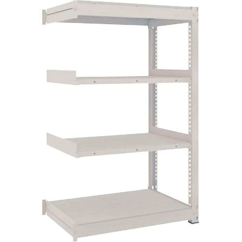 TUG30054J4B 中量ボルトレス棚TUG型 TRUSCO ホワイト色 4段 荷重300kg/段 高さ1498mm  TUG30054J4B
