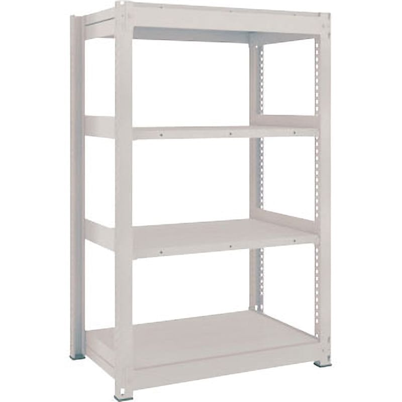 TUG30055S4 中量ボルトレス棚TUG型 TRUSCO ホワイト色 荷重3000kg スチール 4段 荷重300kg/段 高さ1498mm奥行492mm  TUG30055S4 32,487円