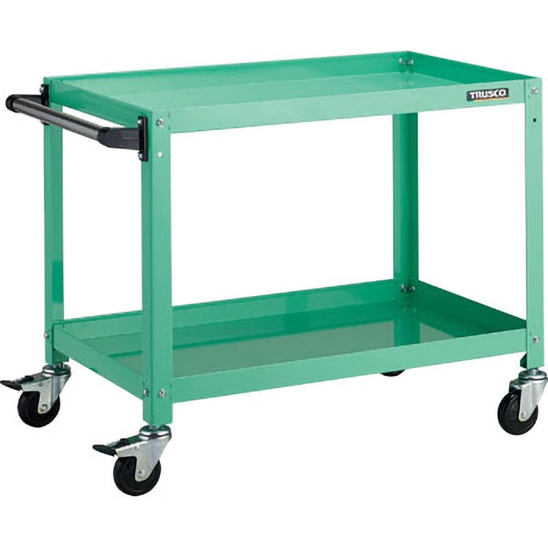 RBW-672H YG ラビットワゴン TRUSCO 2段 自在×4キャスター ヤンググリーン色