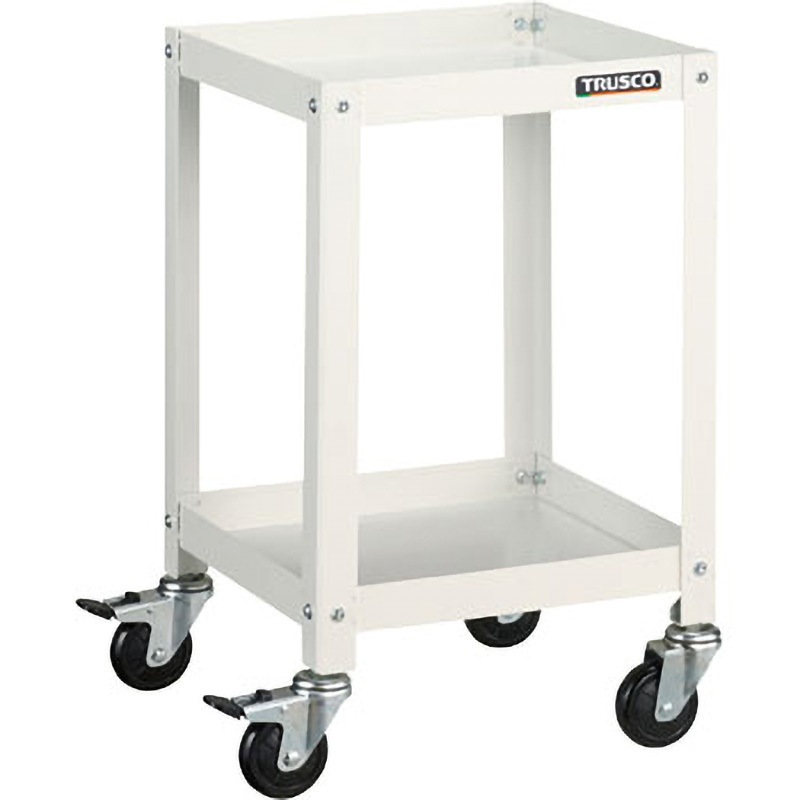 RBW-642 W ラビットワゴン TRUSCO 2段 自在×4キャスター ホワイト色