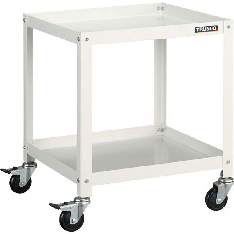 RBW-672 W ラビットワゴン TRUSCO 2段 自在×4キャスター ホワイト色