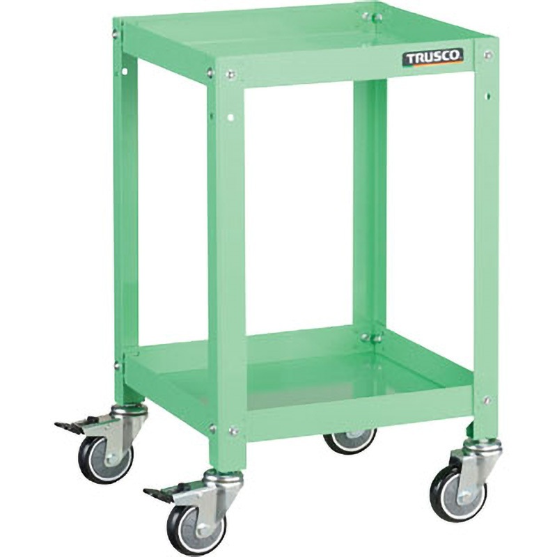 RBW-642U YG ラビットワゴン TRUSCO 2段 自在×4キャスター ヤンググリーン色
