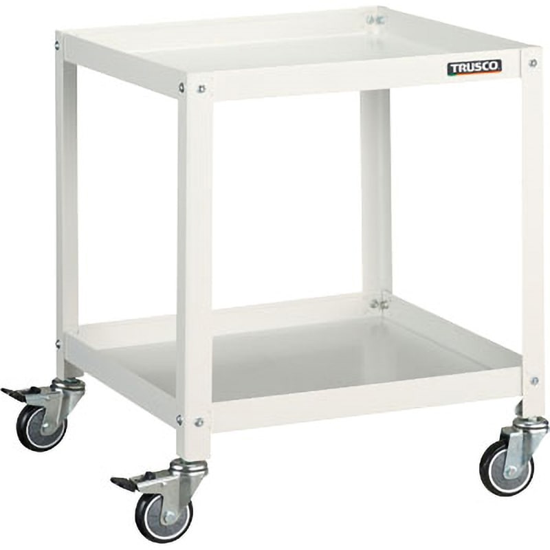 RBW-672U W ラビットワゴン TRUSCO 2段 自在×4キャスター ホワイト色
