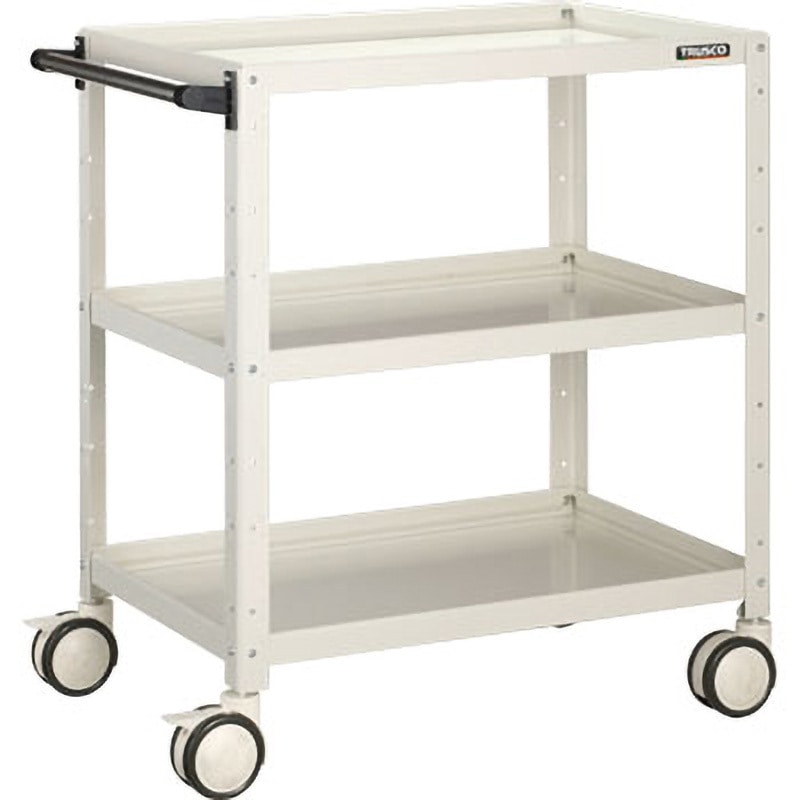BDW-993D-W バーディワゴン TRUSCO 3段 ホワイト色 自在×4キャスター   BDW-993D-W