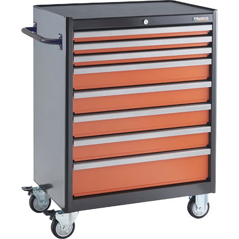 ローラーキャビネット TRUSCO スチール製ワゴン (キャビネット