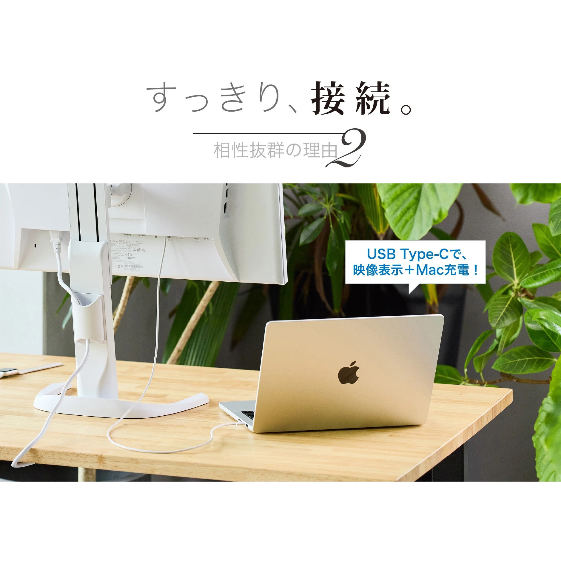 EV3895-WT 37.5型液晶モニター FlexScan EV3895 (3840x1600/USB Type-C