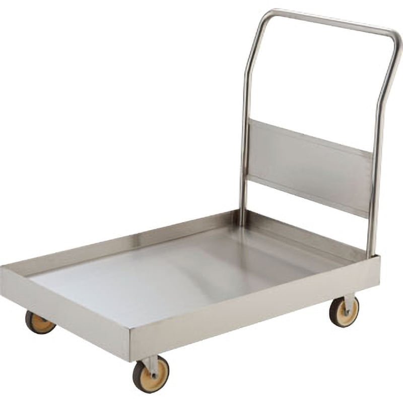 SSAR-3NU-S オールステンレス皿型台車(ナイロンウレタン車輪タイプ) TRUSCO 荷重200kg 荷台寸法800×450mm  SSAR-3NU-S 114,900円