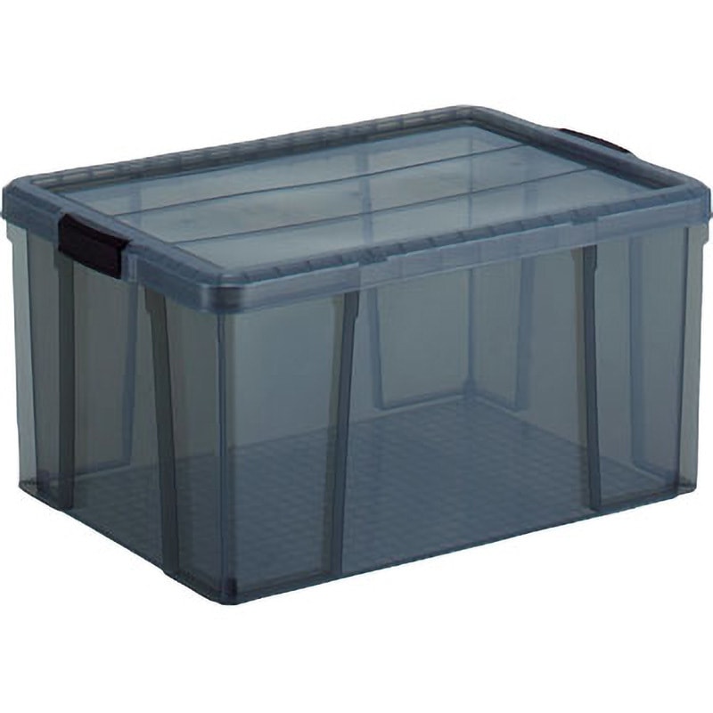 TCR-04-BK クリアライトボックス TRUSCO バックル式 ブラック色 容量