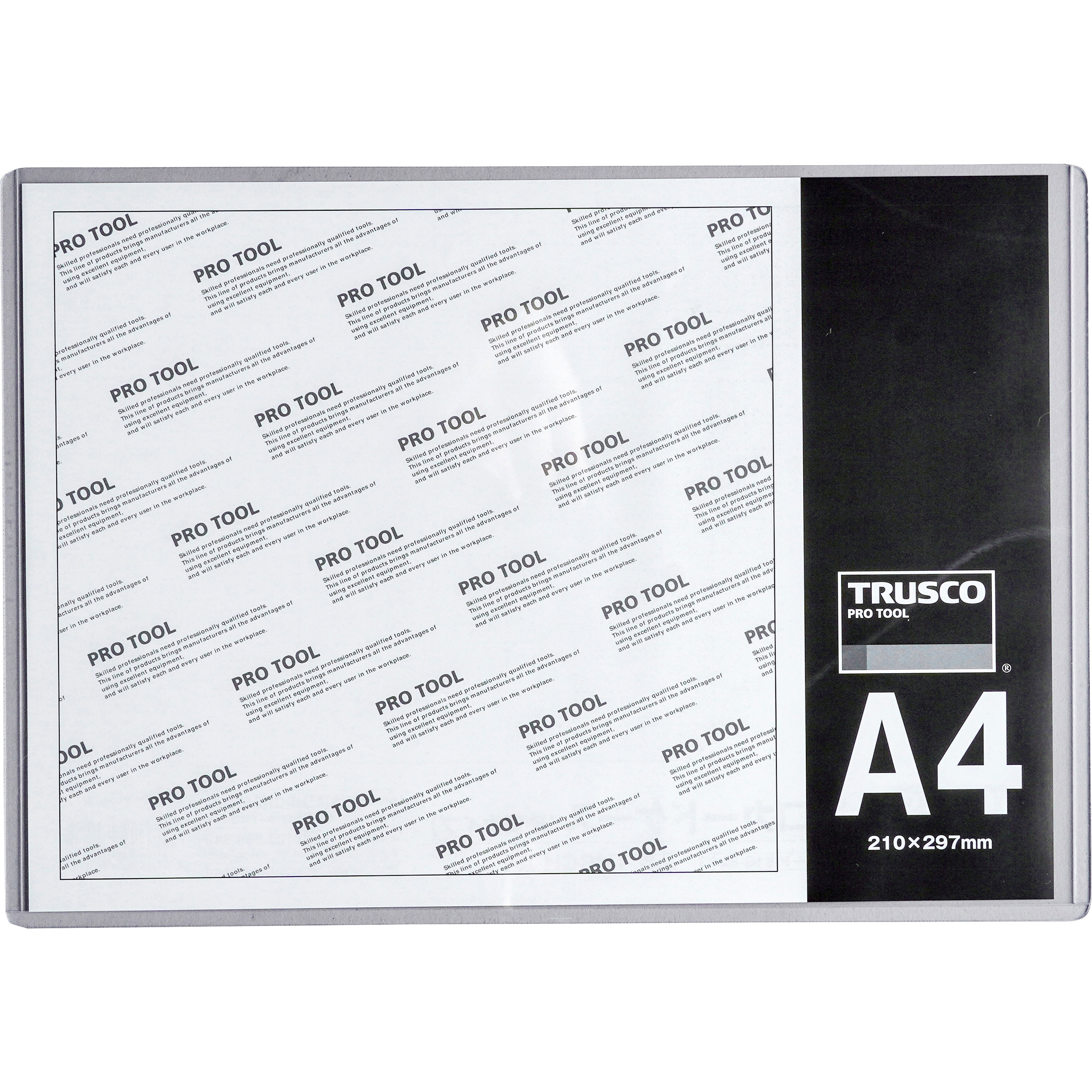 まとめ) TRUSCO 厚口カードケース A4THCCH-A4 1枚 【×50セット】-