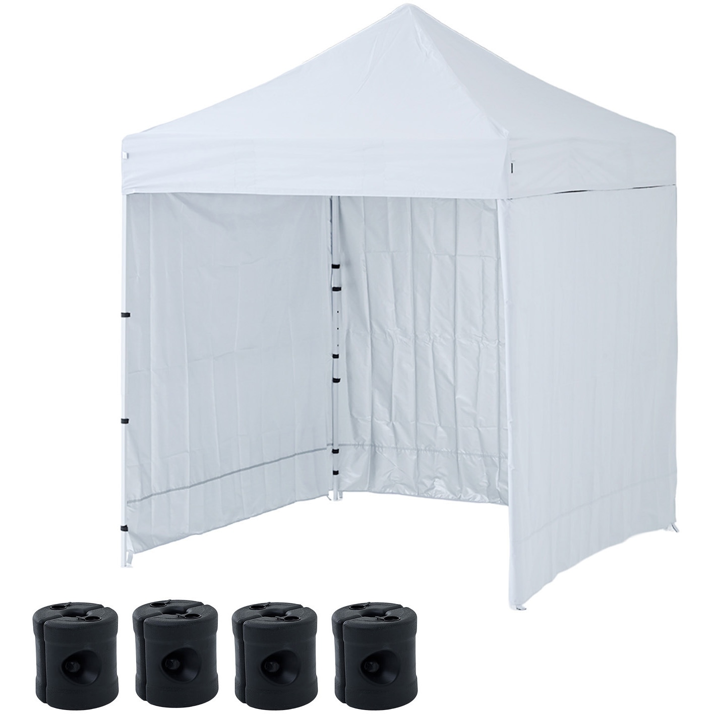 【新品未使用品】タープテント2×2m ホワイト FRT-200(WH)+TPW-9(2P)×2 ワンタッチタープテント 2m×2m YAMAZEN