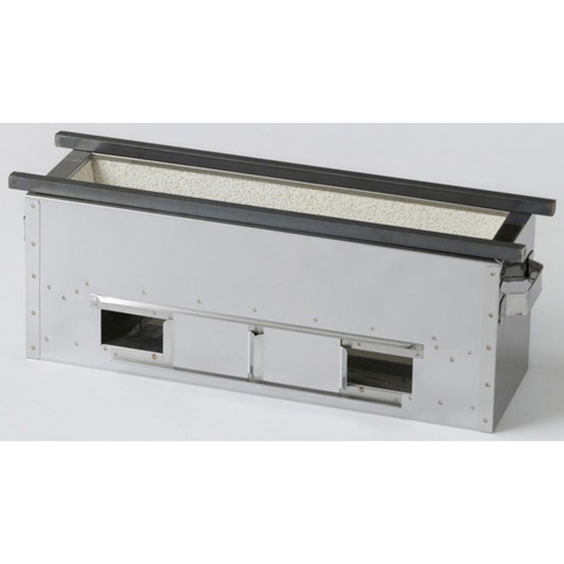 TM-414 焼物器 木炭コンロ 照姫 幅450mm奥行140mm高さ165mm 1個