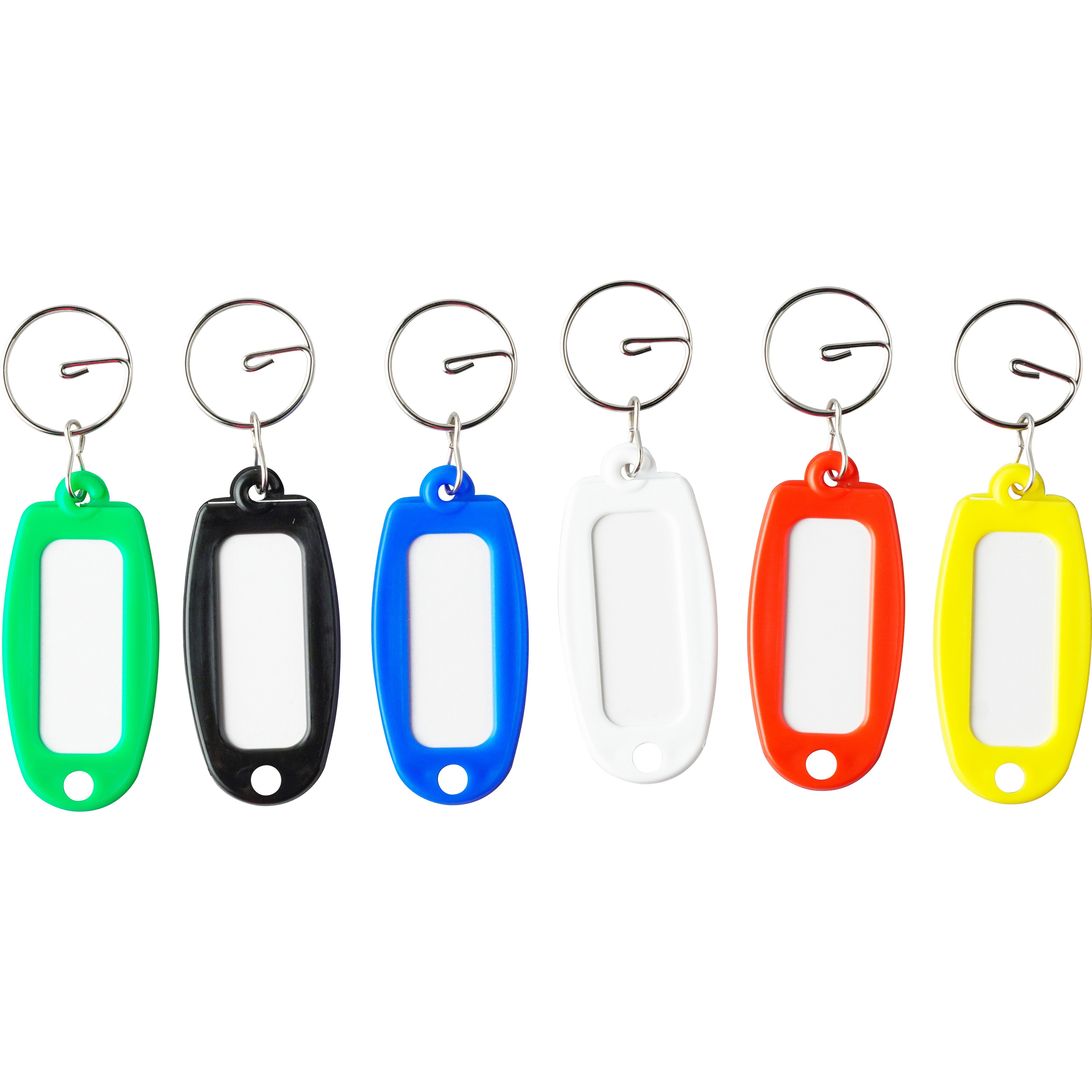 TNH-6 名札キーホルダー TRUSCO 片面ハードタイプ 青・黄・白