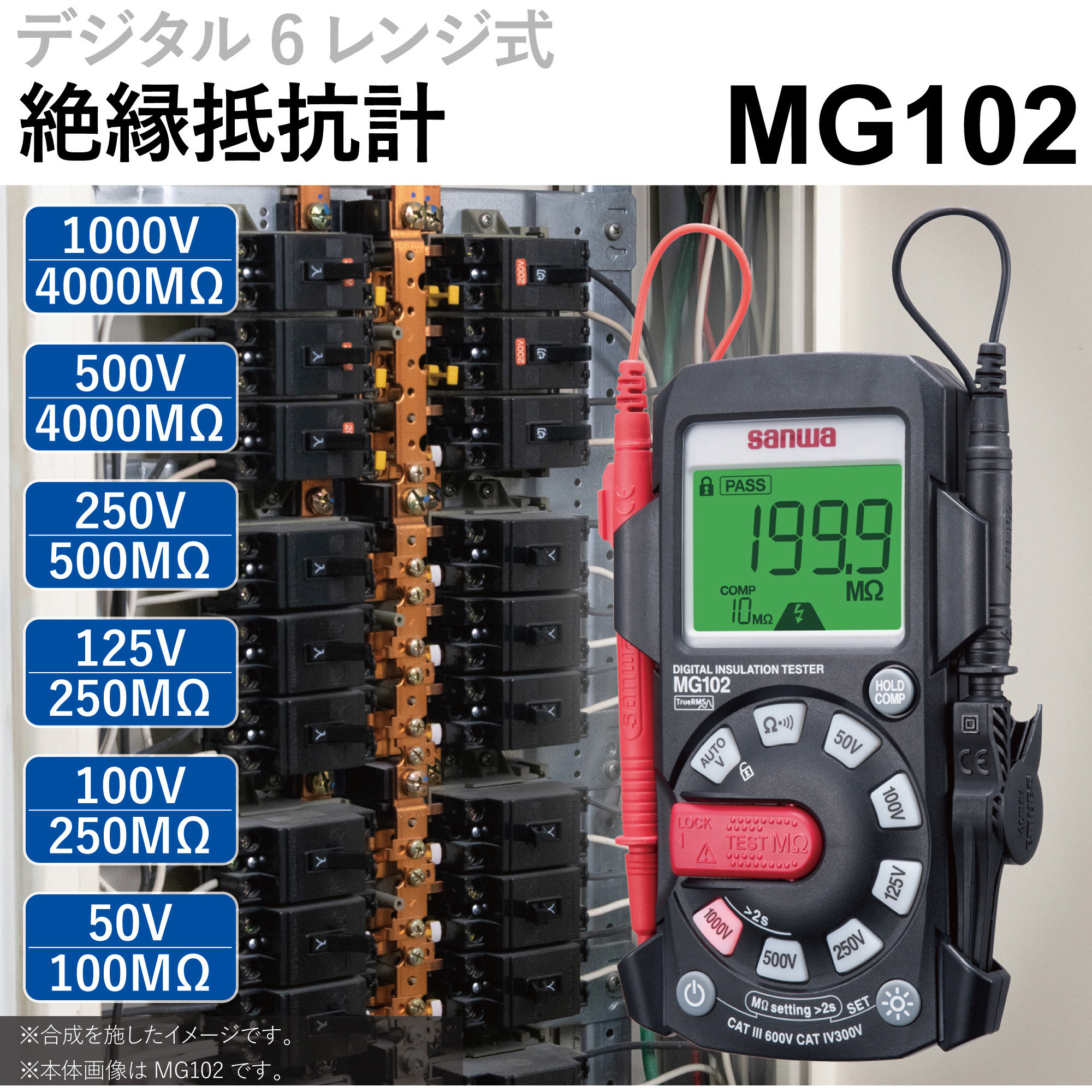 【使用数回のみ！美品】三和　絶縁抵抗計 Amazon.co.jp: 三和電気計器 絶縁抵抗計 170X142X57mm 500V/250V