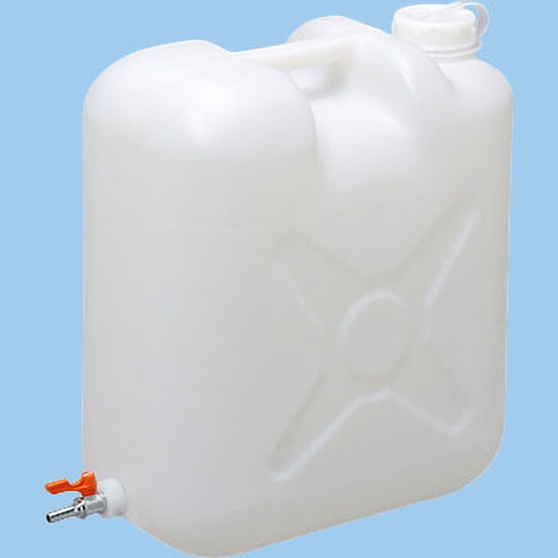 水注、扁平壺 扁平缶ケミカルコック付 扁平缶片口 - 瑞穂化成工業株式会社