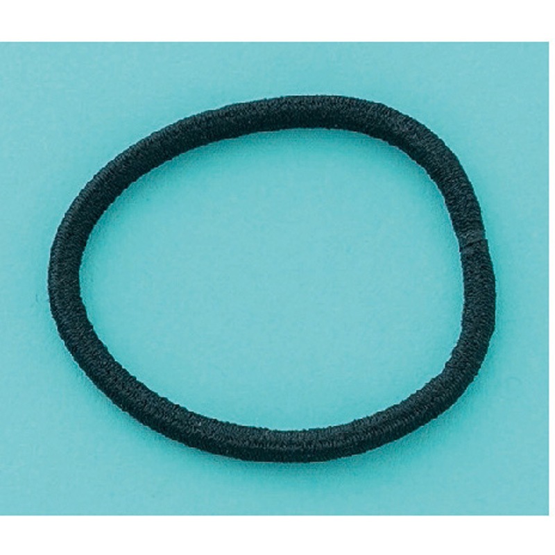 4424100 ヘアゴム 金具無し 黒 バルク 1箱 5000個入 1箱(5000個) VC工業 【通販モノタロウ】