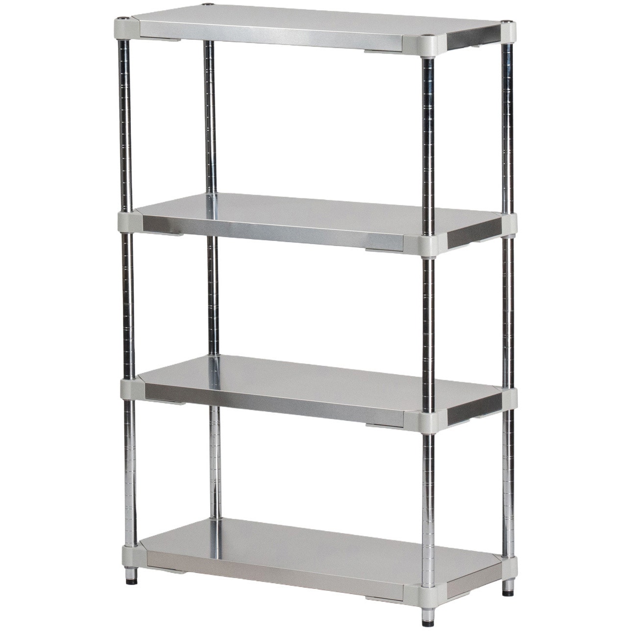 pfl-stt35-76-4 Light_ステンレスシェルフW350×D760 プロフェイス 4段 高さ120cm  pfl-stt35-76-4
