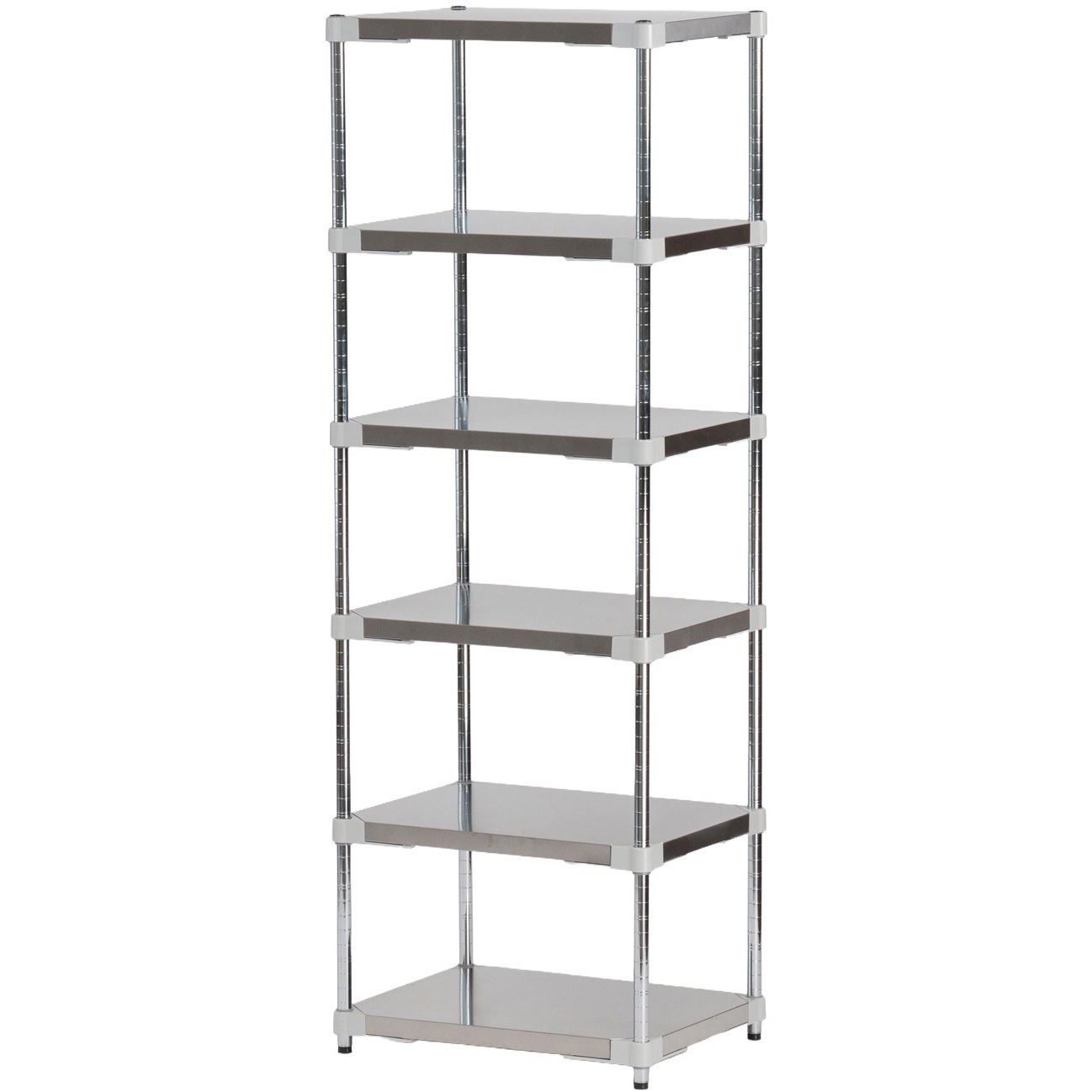 pfl-stt46-60-6 Light_ステンレスシェルフW460×D600 プロフェイス 6段 高さ180cm  pfl-stt46-60-6
