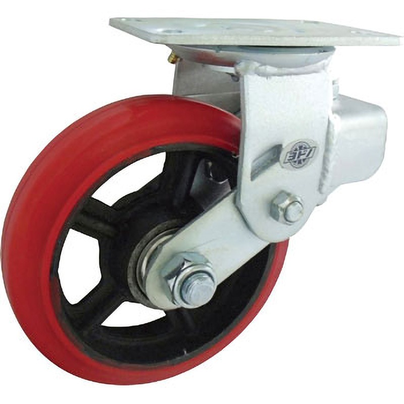 ヨドノ 重荷重用緩衝スプリング付キャスター自在車 (1個) 品番：HSPJ200 ヨドノ ヨドノ 重荷重用緩衝スプリング付キャスター自在車