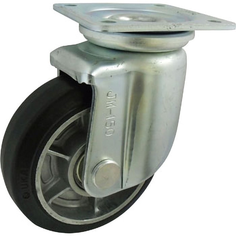 RGJM130 重荷重用ポリブタジェンゴム車輪自在車付 ヨドノ 強化ナイロン車輪 許容荷重240kg 取付高177mm  RGJM130