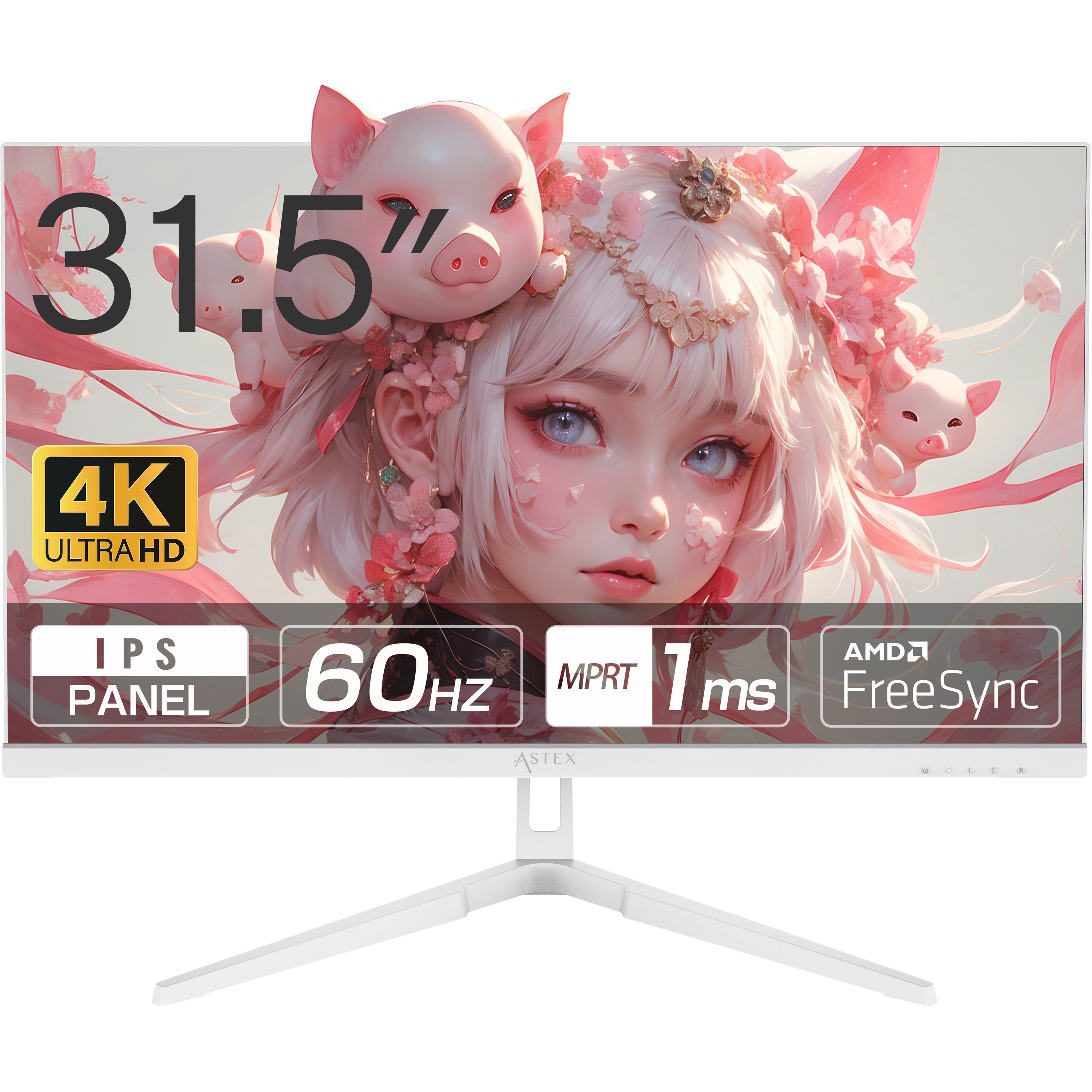 315U60HPW 31.5インチ4K60Hzモニター 1台 WIS 【通販モノタロウ】