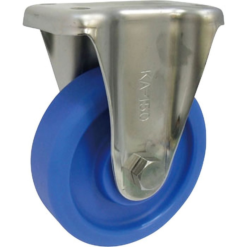 MCVA-KA150 MCナイロン車輪(ベアリング無)ステンレス製固定金具付 ヨドノ 車輪径150mm