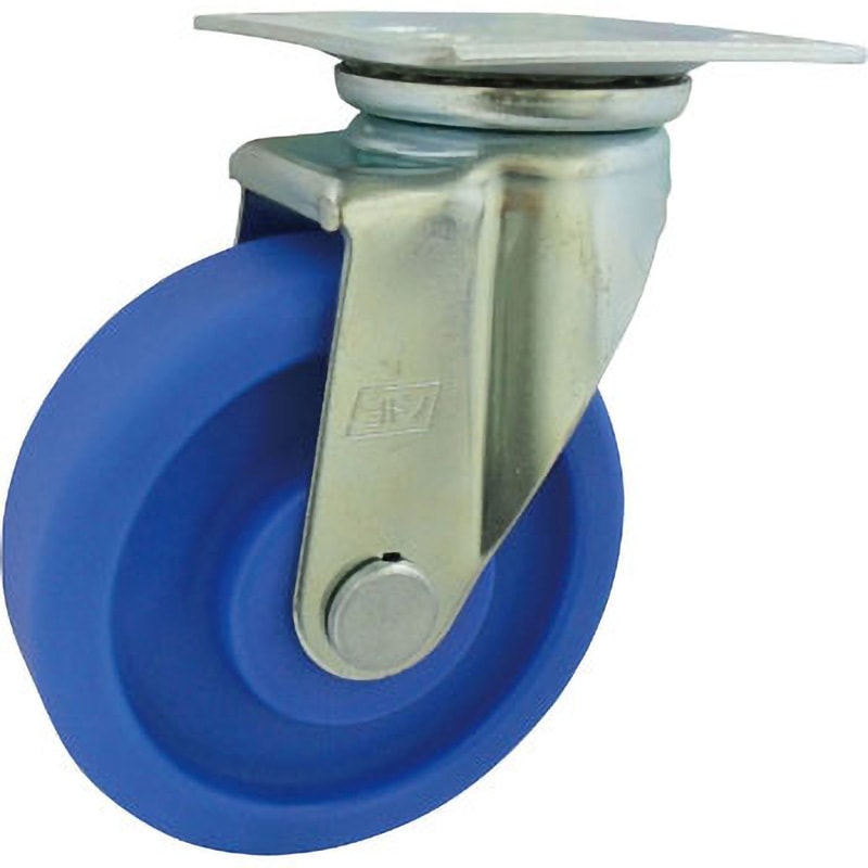 MCVA-J130 MCナイロン車輪(ベアリング無)プレス製自在金具付 ヨドノ 許容荷重300kg 取付高177mm  MCVA-J130