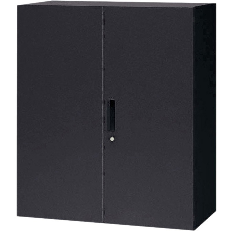 XW-11H-K オフィスユニット LION (ライオン事務器) ブラック色 両開型 幅900mm奥行450mm高さ1050mm  XW-11H-K