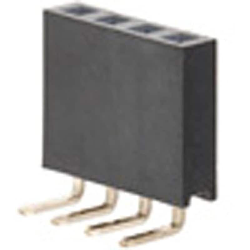 FSR-41057-02TA ナイロン製品 ピンヘッダー / FSR-41(T〇) ソケット(角ピン)2.54mmピッチ ライトアングル(1列) 接続側0.64mmピントレイ対応可RoHS2対応品 1袋(320個) 廣杉計器 【通販モノタロウ】