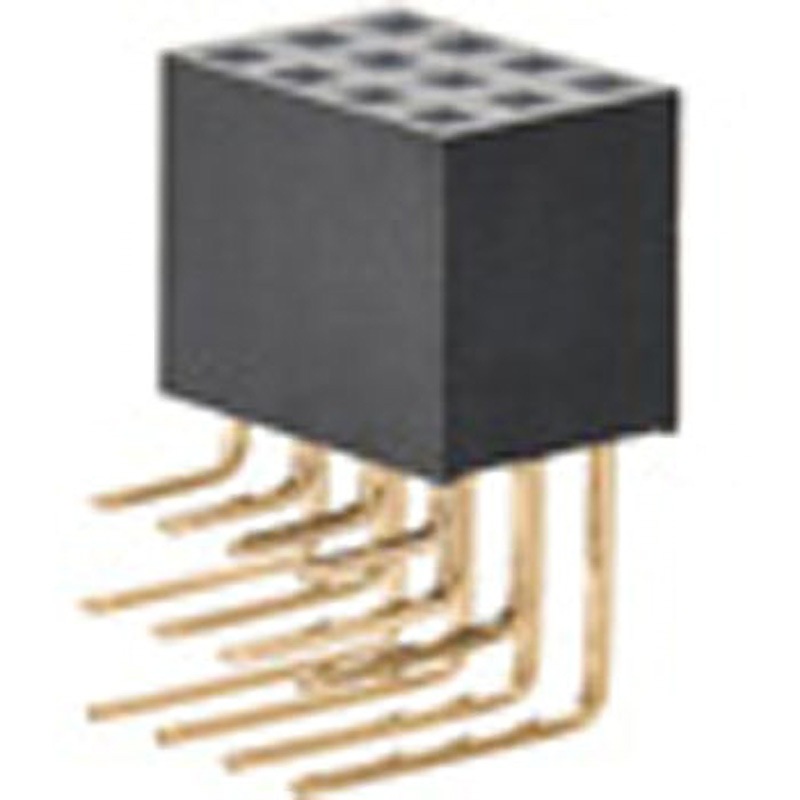 FSR-43085-06TB ナイロン製品 ピンヘッダー / FSR-43(T〇) ソケット(角ピン)2.54mmピッチ ライトアングル(3列) 接続側0.64mmピントレイ対応可RoHS2対応品 1袋(200個) 廣杉計器 【通販モノタロウ】