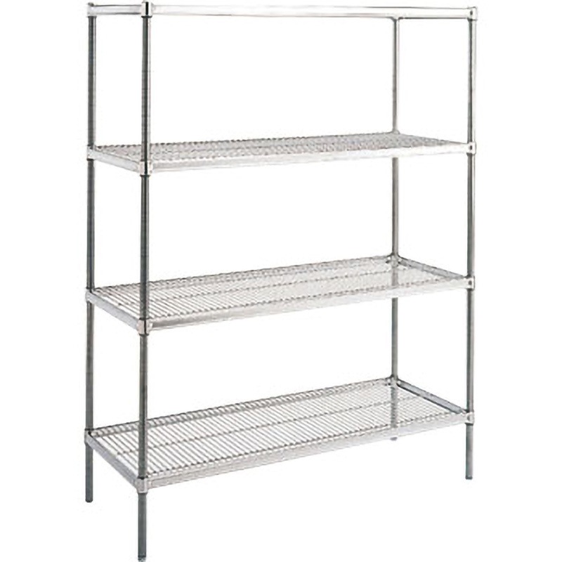 SUS 460X 760X1900-4 ステンレスシェルフ キャニオン 段数4 間口760mm奥行460mm高さ1900mm  SUS 460X 760X1900-4