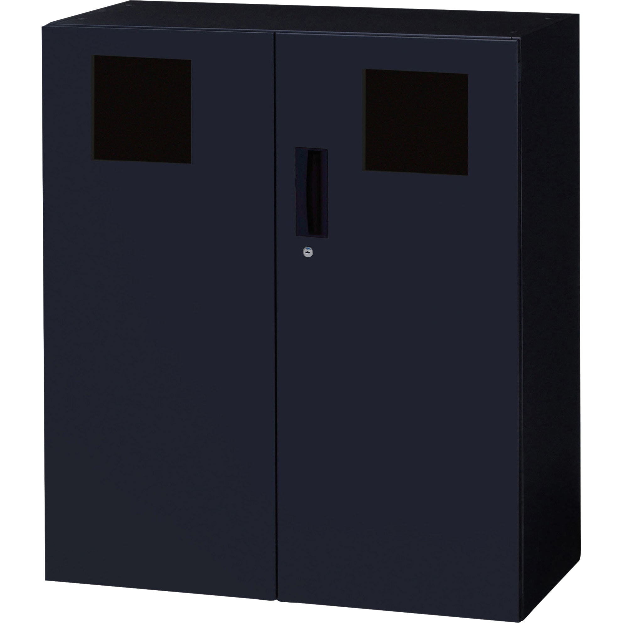 V945-11BTHS デリカウォール LION (ライオン事務器) サテンブラック色 下置専用 180度開口扉仕様 幅900mm奥行450mm高さ1030mm  V945-11BTHS