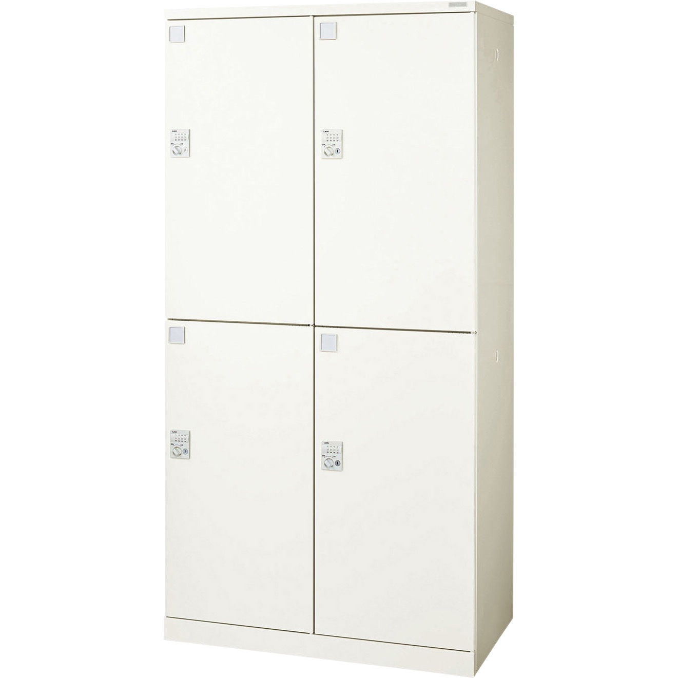 LOC-A22-04WD ロッカー〈ロカーナ〉 LION (ライオン事務器) ホワイト色 ダイヤル錠   LOC-A22-04WD