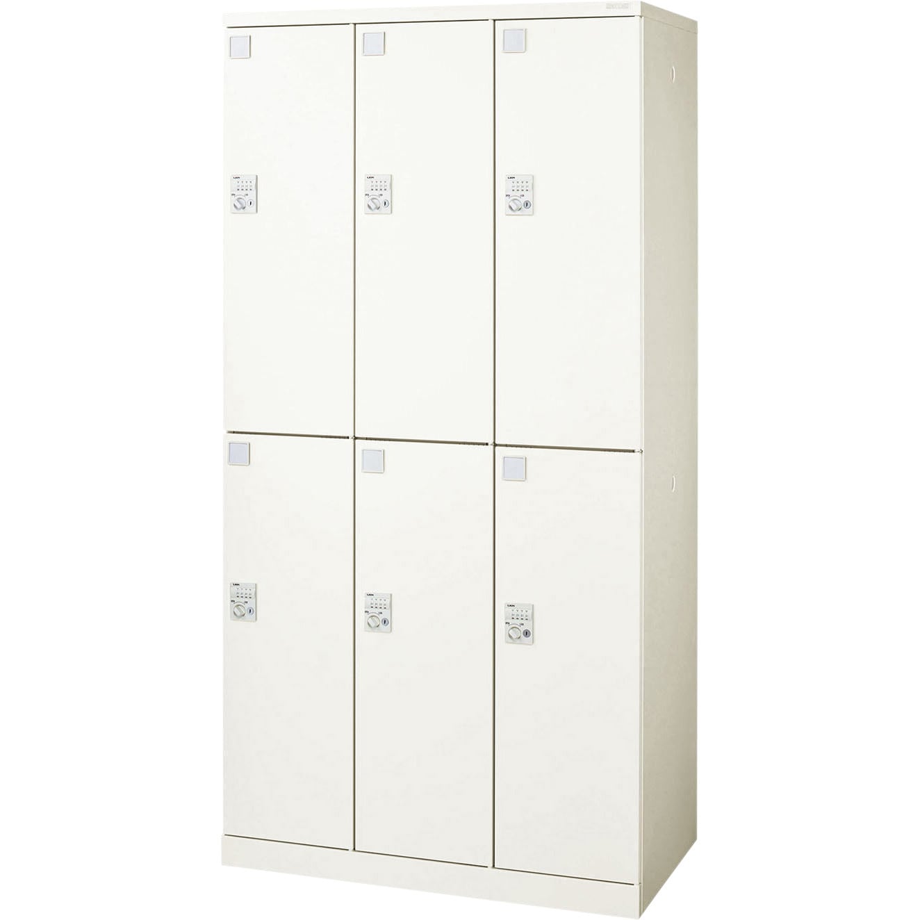 LOC-C32-06WD ロッカー〈ロカーナ〉 LION (ライオン事務器) ホワイト色 ダイヤル錠   LOC-C32-06WD