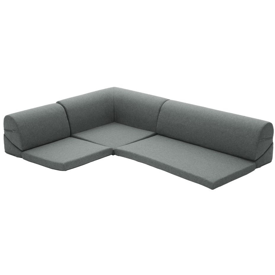 A1318a-a-606GRY フロアソファ 3点セット セルタン デニム調アッシュグレー色 幅151cm奥行き109cm  A1318a-a-606GRY