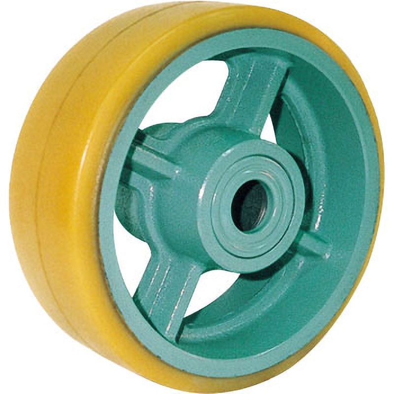 UHB300X150 鋳物重荷重用ウレタン車輪ベアリング入 1個 ヨドノ 【通販モノタロウ】