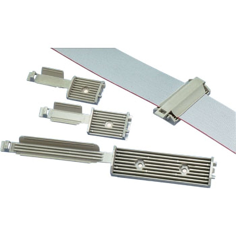 FCM1-A-C14 フラットケーブル固定具 ゴム系粘着テープ付き テレホングレー 1箱(500個) PANDUIT(パンドウイット) 【通販モノタロウ】