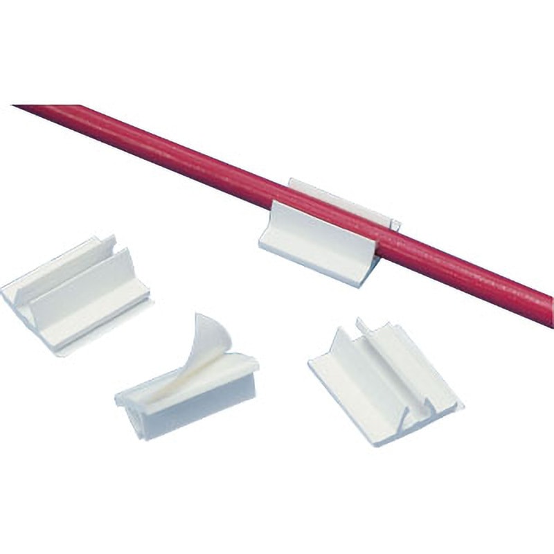 AMC25-AT-C10 固定具 コードクリップ アクリル系粘着テープ付き 1箱(500個) PANDUIT(パンドウイット) 【通販モノタロウ】