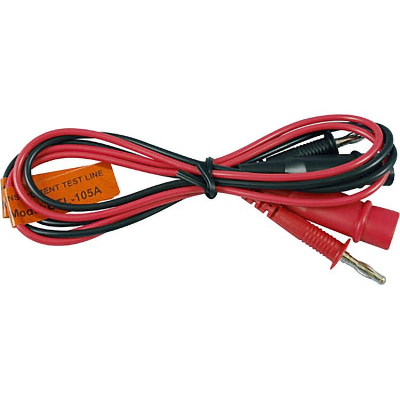 AX-KO3155(電源用出力ケーブル:バナナ-ワニクリップ、赤/黒 2本組