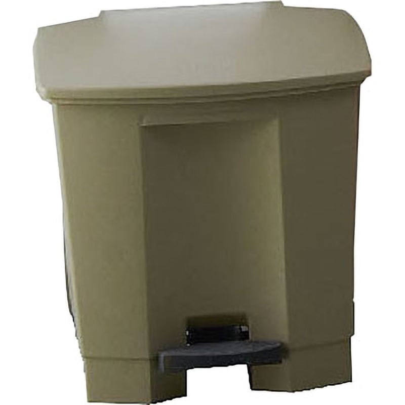 1255 ベージュ トラスト ステップオンコンテナ TRUST 本体+フタ ペダル式 容量87L