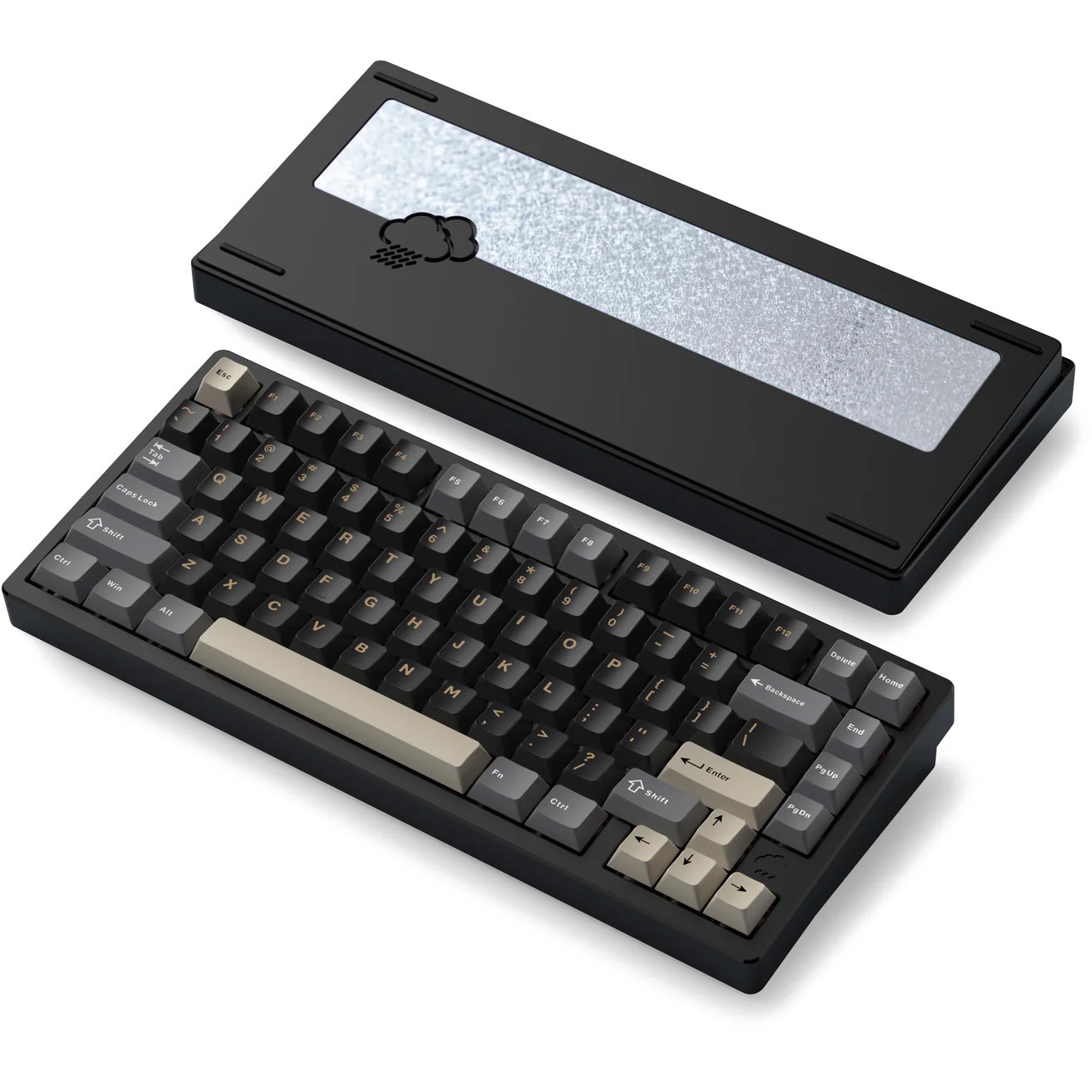 PR75CBK Rainy75 Pro WOBKEY ブラック色 幅320mm奥行135mm高さ35mm