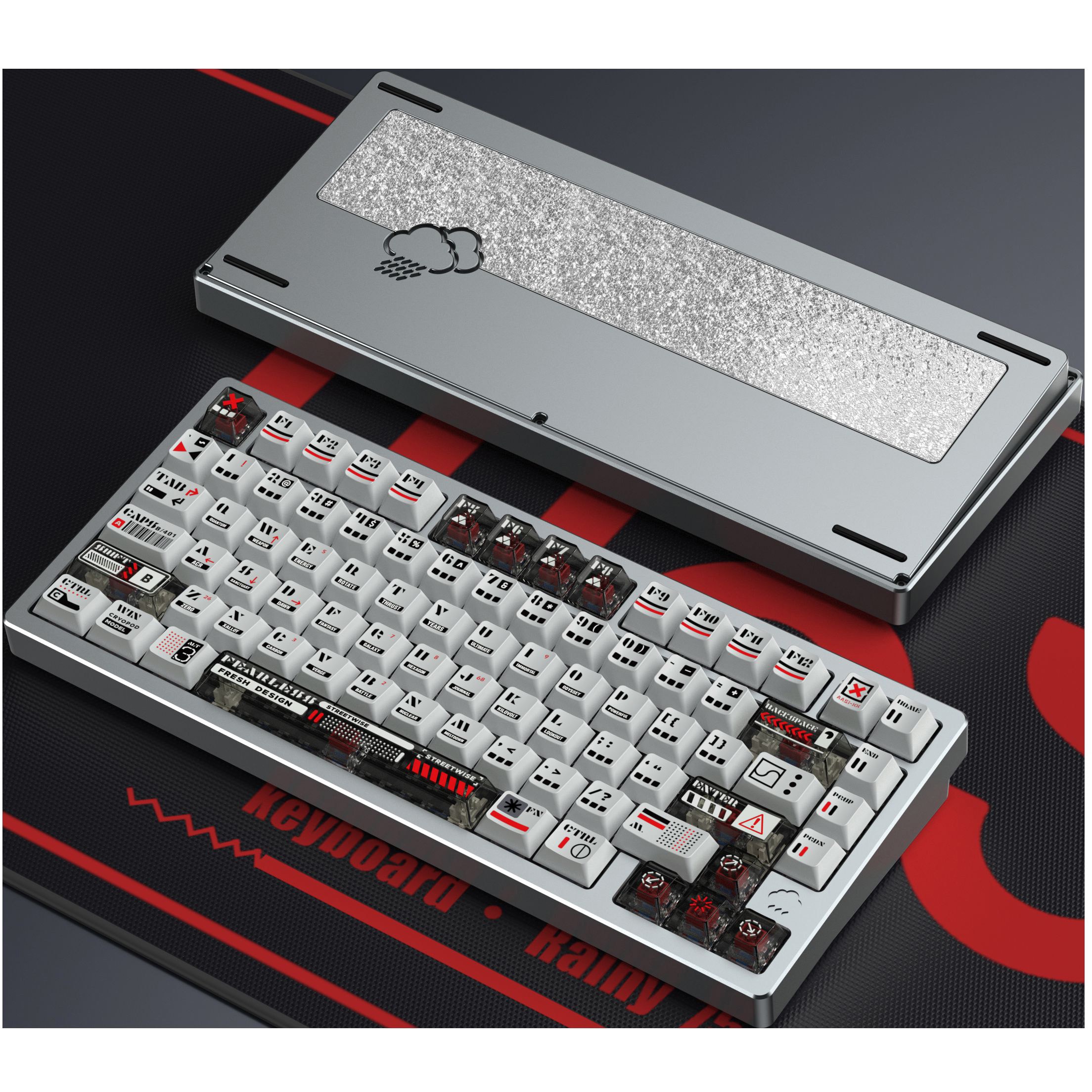 キーボード RAIN75 pro RT PRT75Grey Rainy75 RT Pro WOBKEY キー数81キー インターフェイスUSB