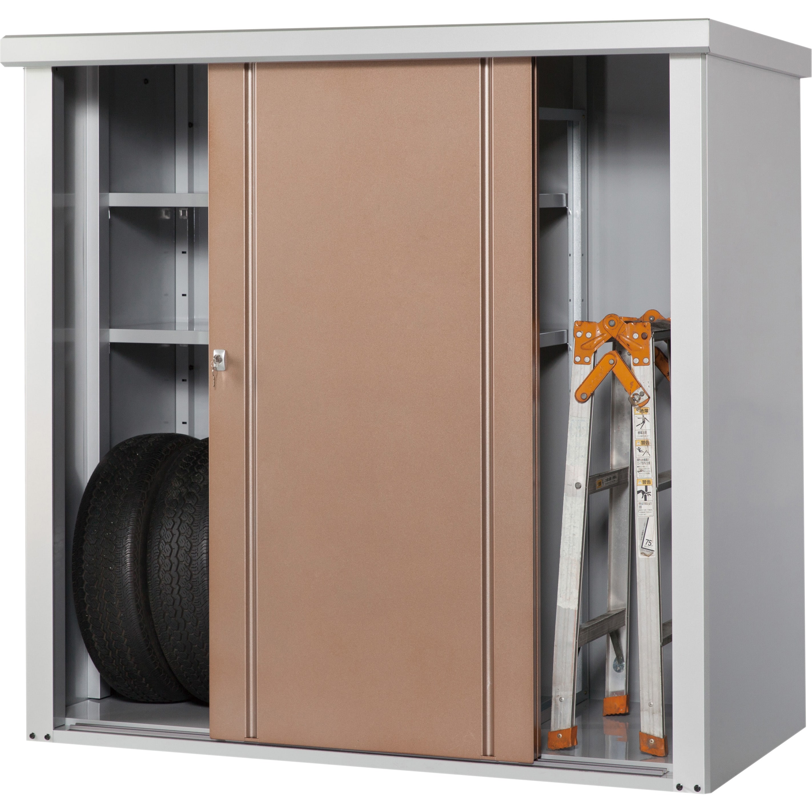 TY収納庫 物置 横1600奥行75高1800