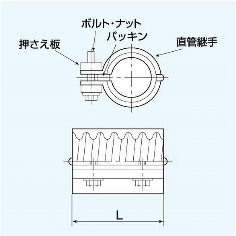 TACレックス 直管継手 N型 1個 T-JN40