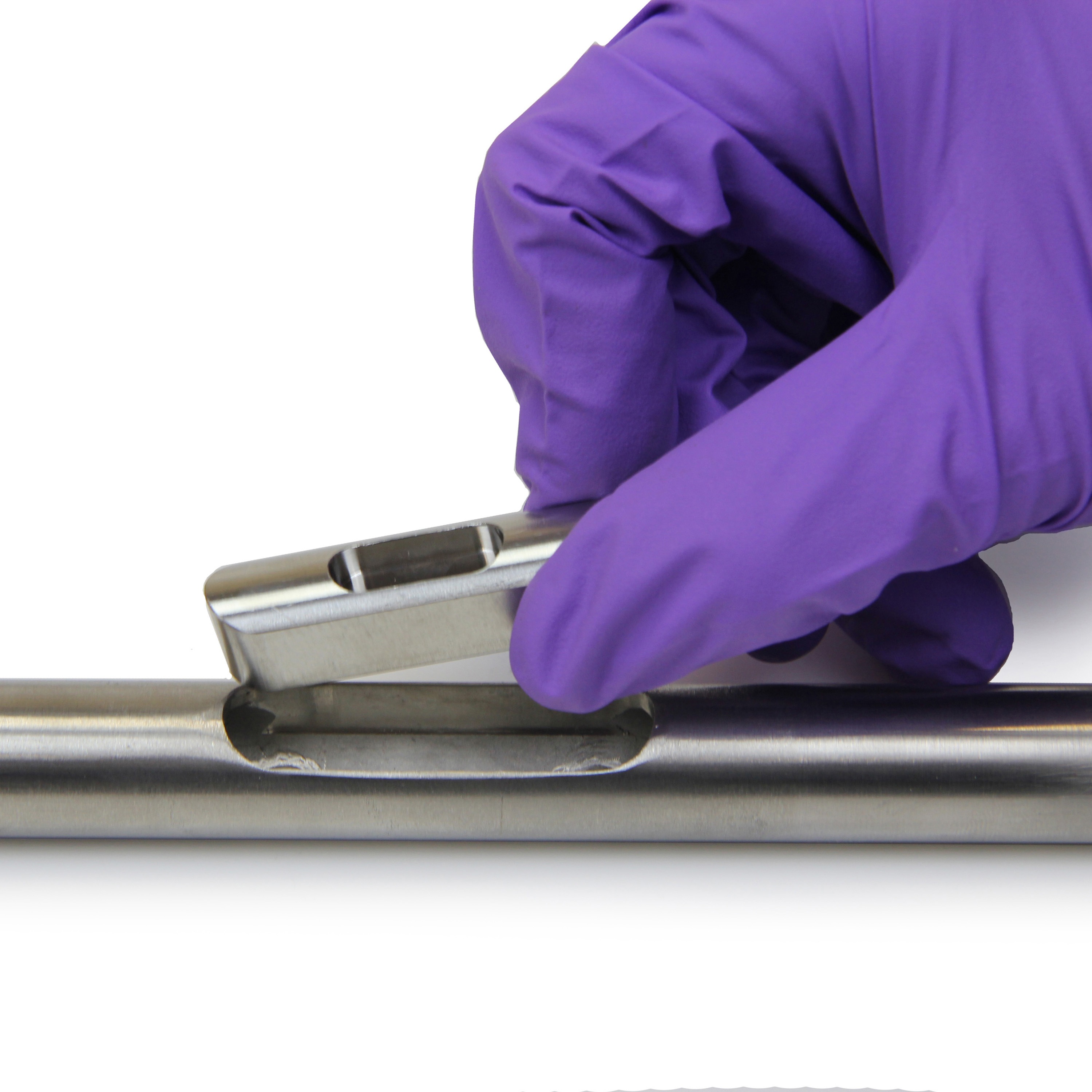 1230T-16 ステンレス 粉末用ポケット(駒)サンプラー専用 入れ駒 1.6ml マクセル 全長50mm 1個 1230T-16