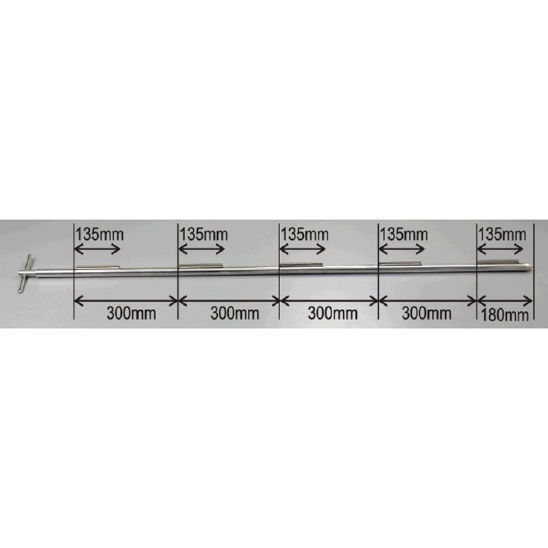 2220B-1500 ステンレス 粘性粉末用ポケットサンプラー 容量20ml 1500mm長 マクセル 全長1550mm 1本