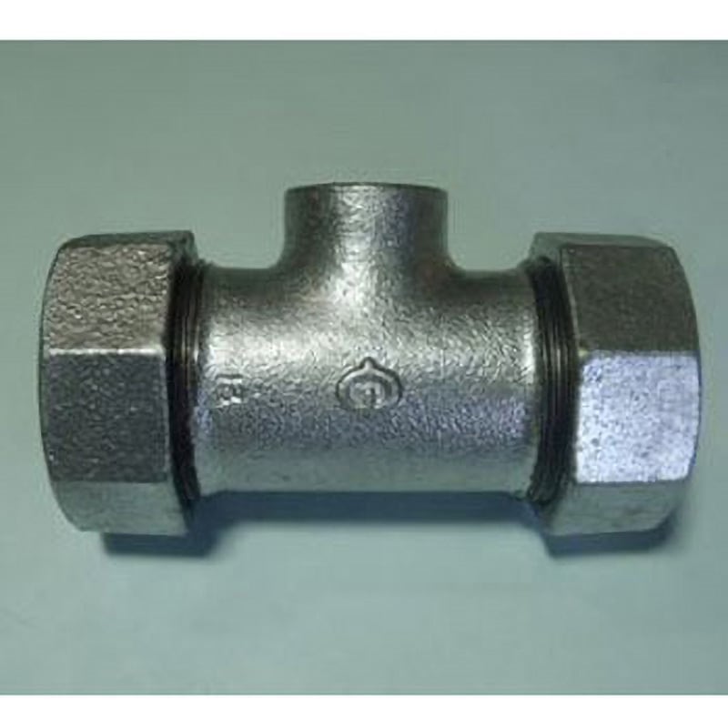 LA-RT-W 径違いチーズ枝部ねじ付き LA型 LAカップリング(メッキ) リケン 亜鉛めっき品 呼び径50×20A  LA-RT-W