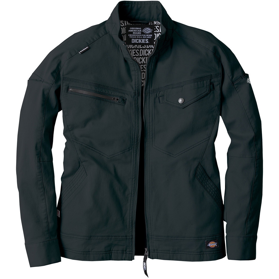 D-2880 ストレッチジャケット Dickies(ディッキーズ) 混率綿97・ポリウレタン3% ネイビー色 3L着丈68cm  D-2880
