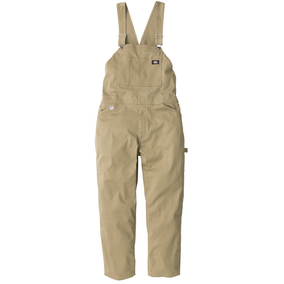 D-769 T/Cストレッチ オーバーオール Dickies(ディッキーズ) カーキ色 サイズ5L  D-769