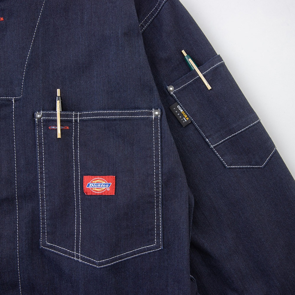 D-752 CORDURA ストレッチデニム 半袖ツナギ Dickies(ディッキーズ